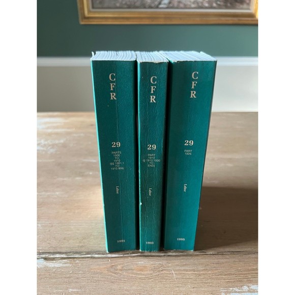 3 Code of Federal Regulations Labor Books National Archives & Records 1900-1926 - Picture 2 of 4